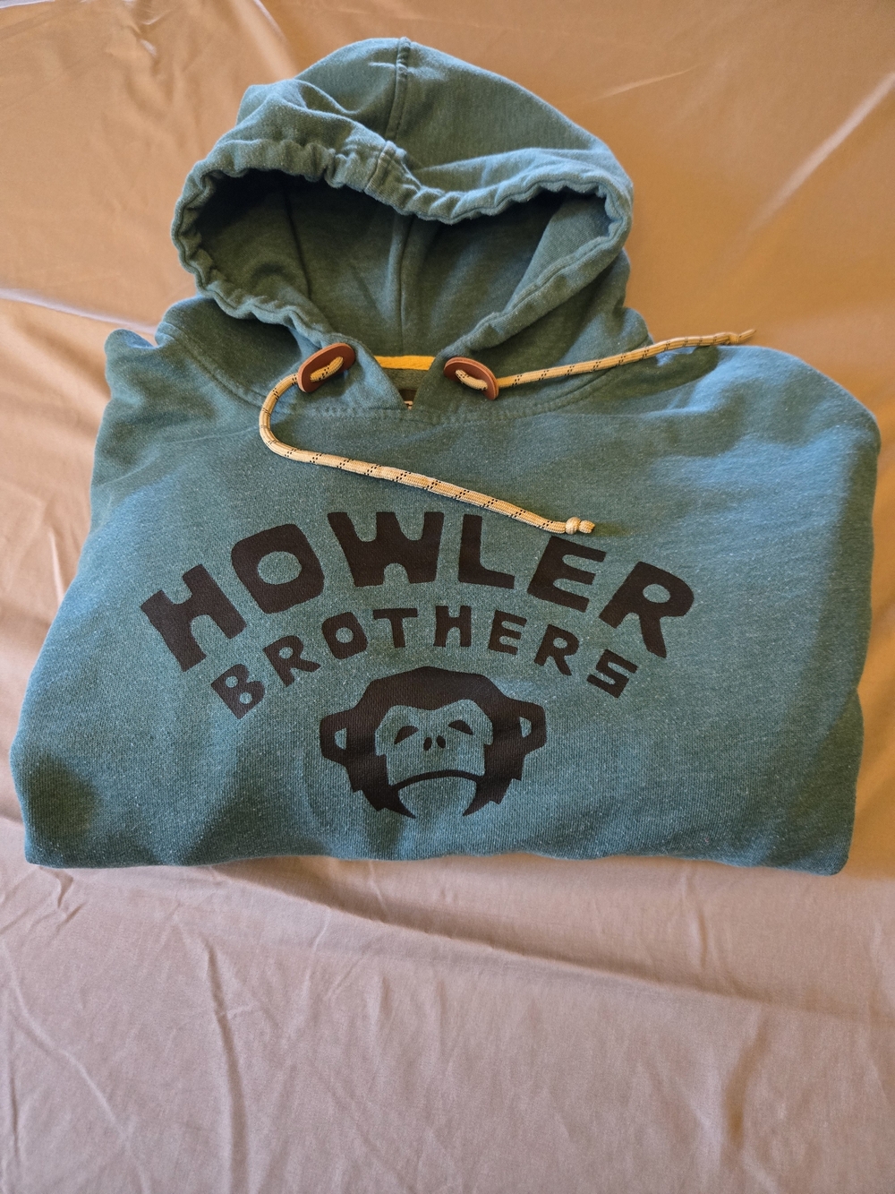 Howler Brothers Teal Hoodie with Front Logo
